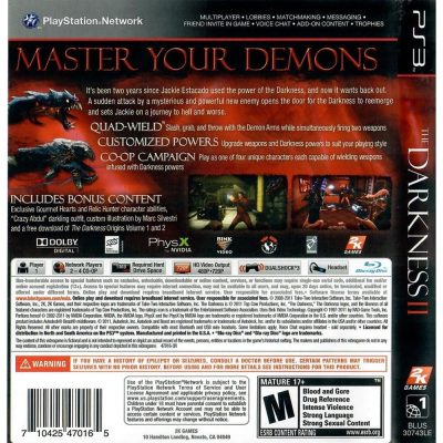 The Darkness Ii Limited Edition Ps3 #1 (Sem Código)