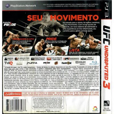 Ufc Undisputed 3 Ps3 #3