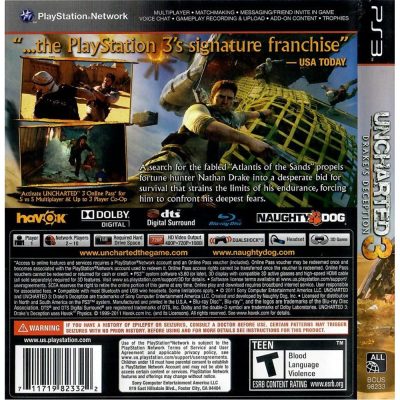 Uncharted 3 Drakes Deception Ps3 #1