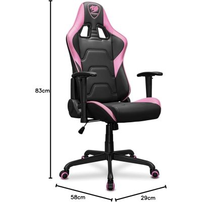 Cadeira Gamer Cougar Armor Elite Eva (Preto E Rosa)