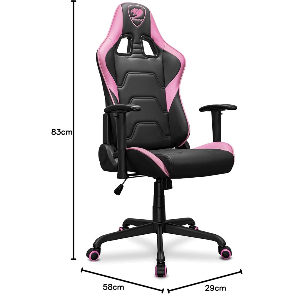 Cadeira Gamer Cougar Armor Elite Eva (Preto E Rosa)