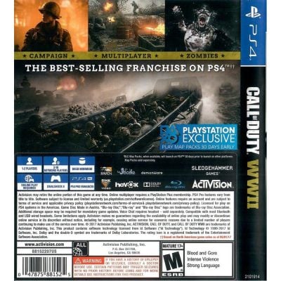 Call Of Duty Wwii Ps4 (Somente Deslacrado)