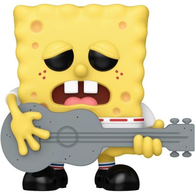 Funko Pop Ripped Pants Spongebob 1666 (Bob Esponja 25 Anos, Com Guitarra)