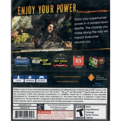 Infamous Second Son Ps4 (Playstation Hits)