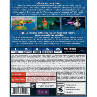 Spongebob Squarepants Battle For Bikini Bottom Rehydrated Ps4