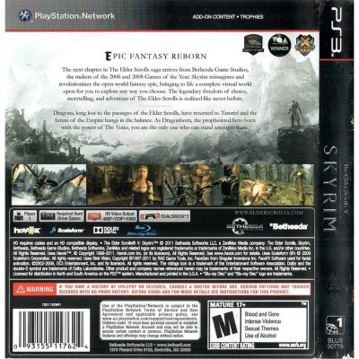 The Elder Scrolls V Skyrim Ps3 #3 (Com Mapa)
