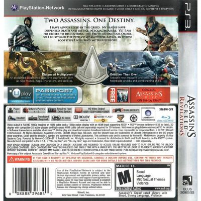Assassins Creed Revelations Ps3