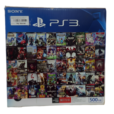 Console Playstation 3 Super Slim 500Gb (Com Caixa) (Cech-4311C)