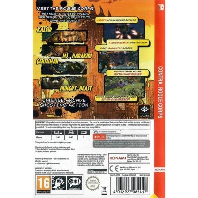 Contra Rogue Corps Nintendo Switch