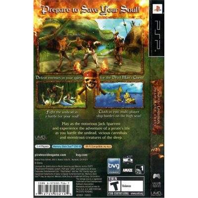 Disney Pirates Of The Caribbean Dead Man's Chest Psp