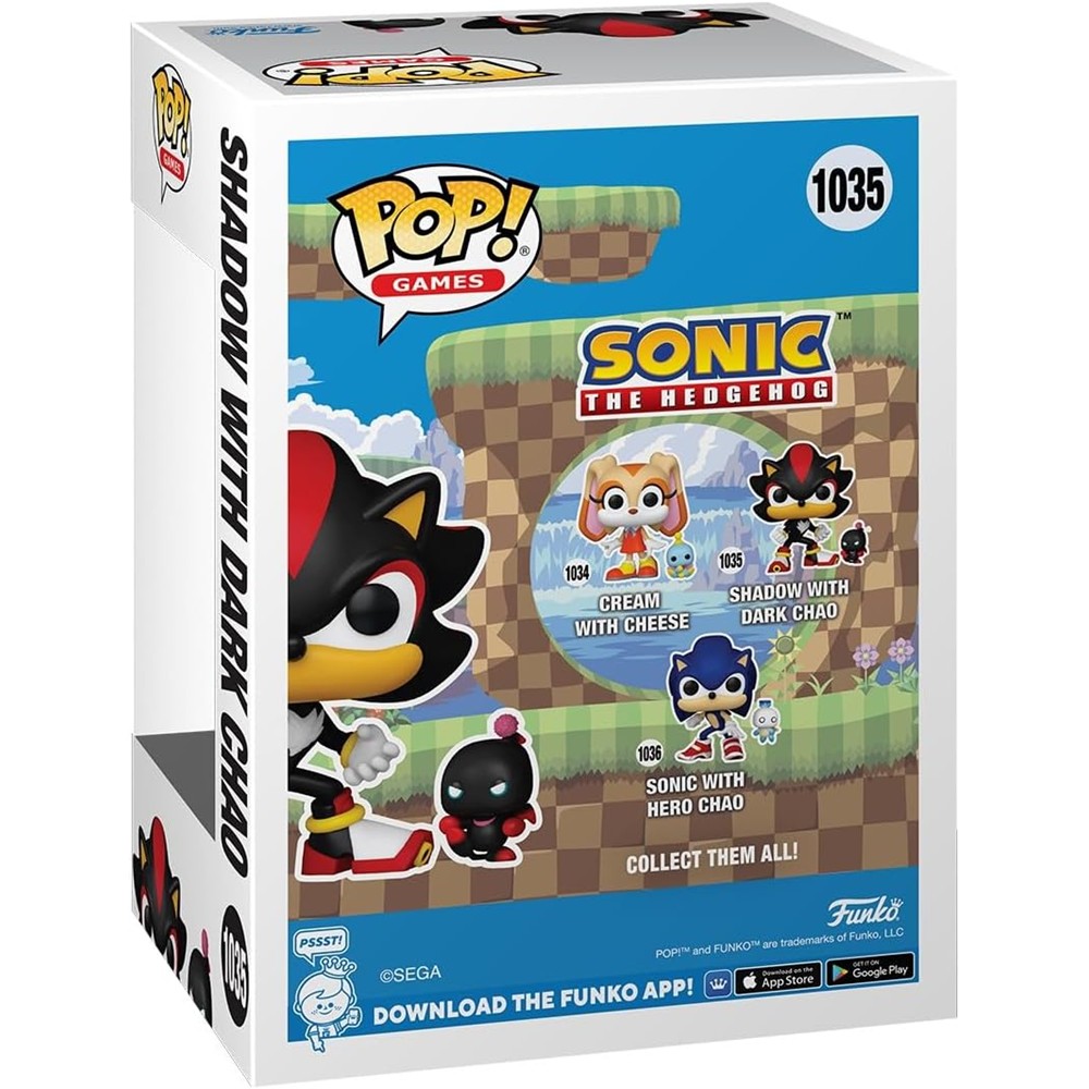 Funko Pop Shadow With Dark Chao 1035 (Sonic)