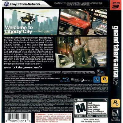 Grand Theft Auto Iv Ps3 (Com Mapa) (Greatest Hits)