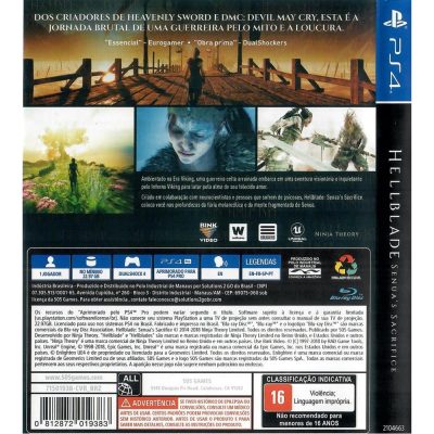 Hellblade Senua's Sacrifice Ps4
