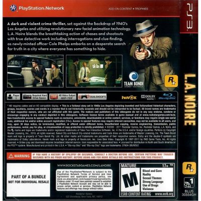 L.A. Noire Ps3 (Greatest Hits)
