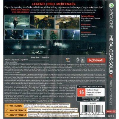 Metal Gear Solid V Ground Zeroes Xbox One