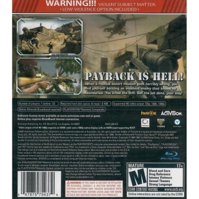 Soldier Of Fortune Payback Ps3