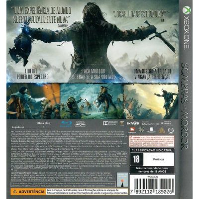 Terra Media Sombras De Mordor Xbox One #1