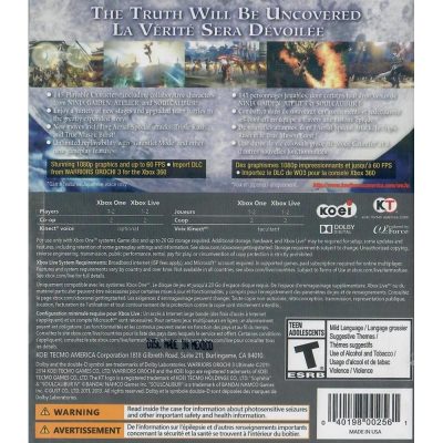 Warriors 3 Orochi Ultimate Xbox One