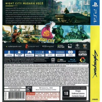 Cyberpunk 2077 Ps4 #2 (Com Extras)