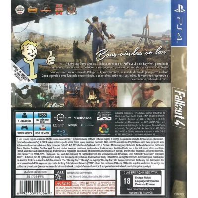 Fallout 4 Ps4 #2 (Com Mapa)