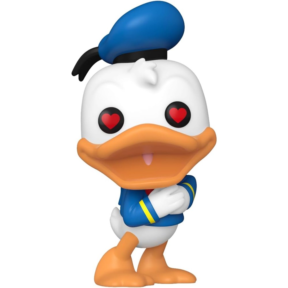 Funko Pop Donald Duck With Heart Eyes 1445 (Aniversário 90 Anos Do Pato Donald)