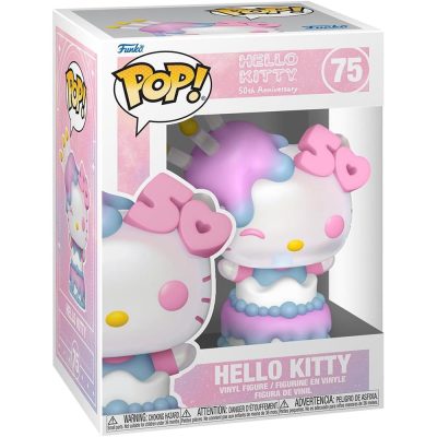 Funko Pop Hello Kitty No Bolo #75 (Aniversário 50 Anos)