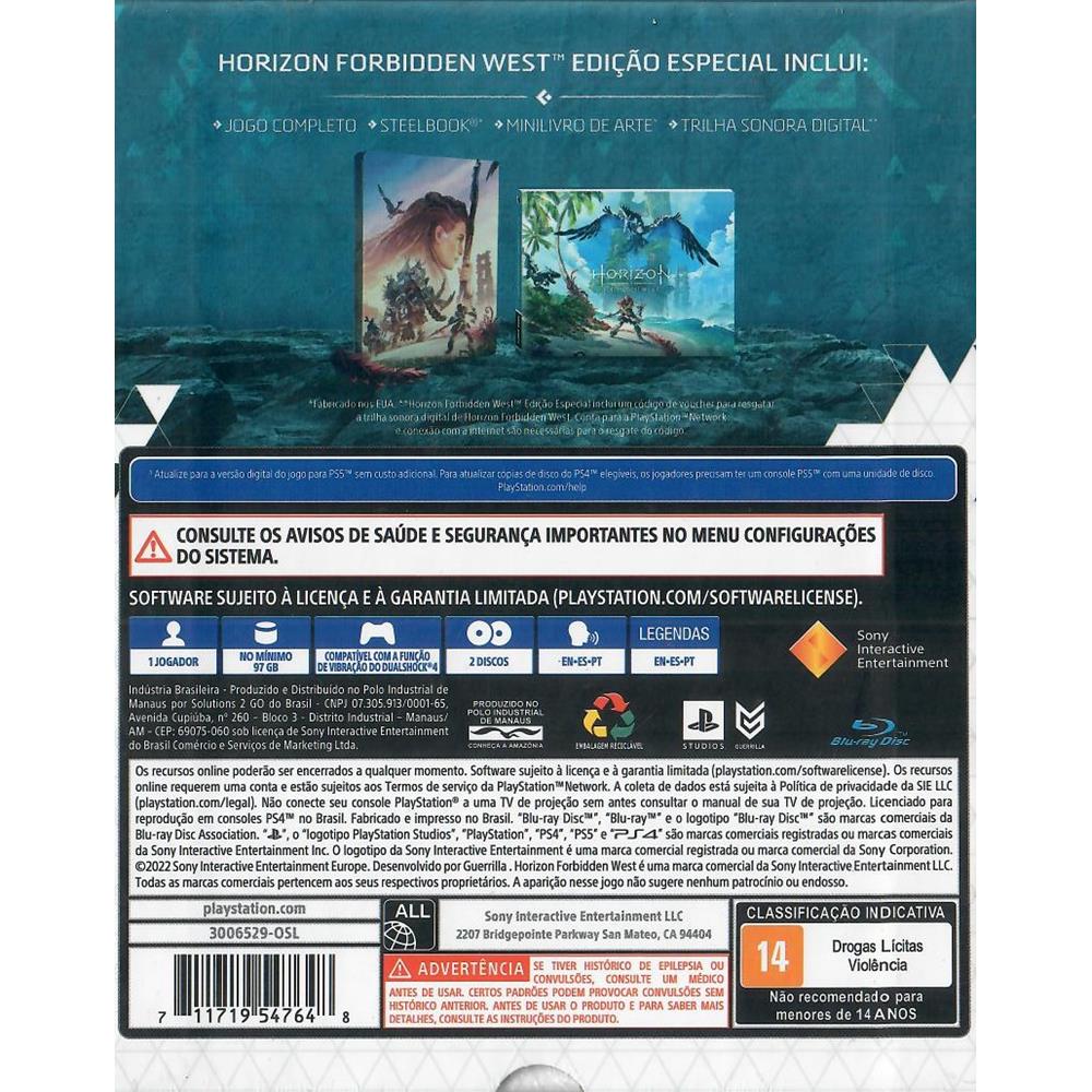 Horizon Forbidden West Ps4 (Edição Especial)