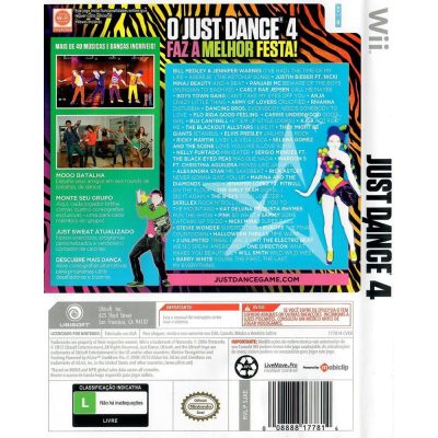Just Dance 4 Nintendo Wii #2 (Sem Manual)
