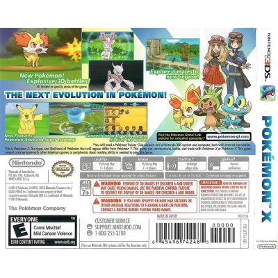 Pokémon X Nintendo 3Ds (Sem Manual)