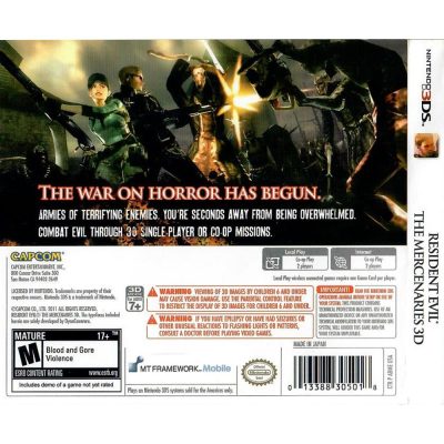 Resident Evil The Mercenaries 3D Nintendo 3Ds #2