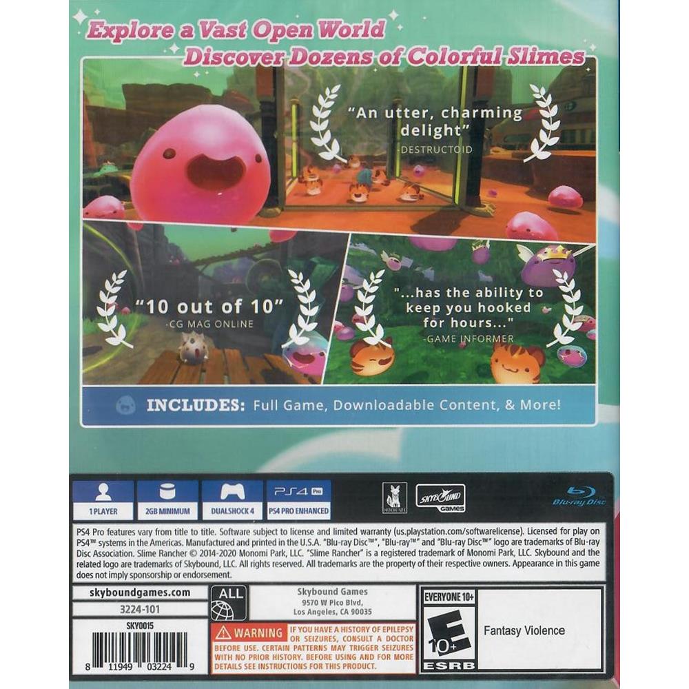 Slime Rancher Deluxe Edition Ps4