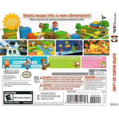 Super Mario 3D Land Nintendo 3Ds (Caixinha Vermelha) (Com Luva)