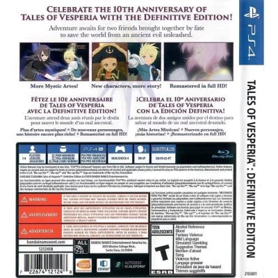 Tales Of Vesperia Definitive Edition Ps4