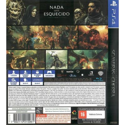 Terra Média Sombras Da Guerra Ps4 #1