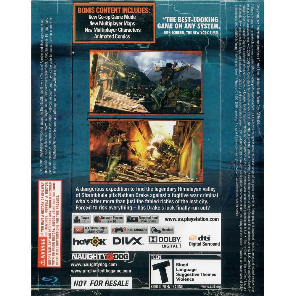 Uncharted 2 Among Thieves Goty Ps3 (Case De Papelão)