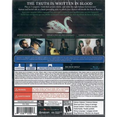 Vampire The Masquerade Swansong Ps4