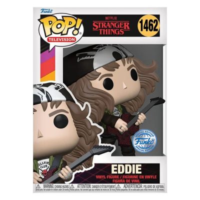 Funko Pop Finale Eddie 1462 (With Guitar) (Stranger Things) (Special Edition) (Metallic)