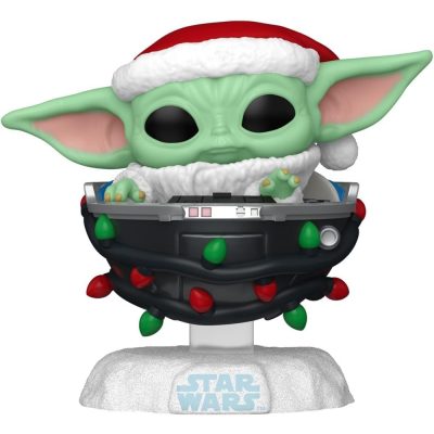 Funko Pop Grogu 746 (With Santa Hat In Pram)