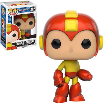 Funko Pop Megaman 102 (W/ Fire Storm) (Vaulted)
