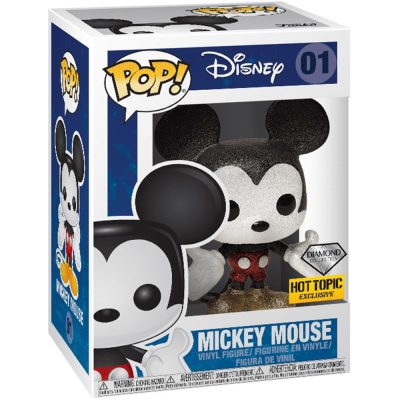 Funko Pop Mickey Mouse 01 (Diamond) (Hot Topic) (Vaulted)