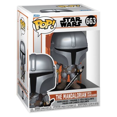 Funko Pop The Mandalorian With Darksaber 663 (Star Wars)