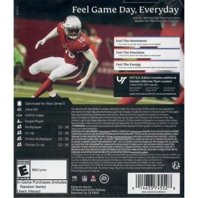Nfl Madden 21 Xbox Series X