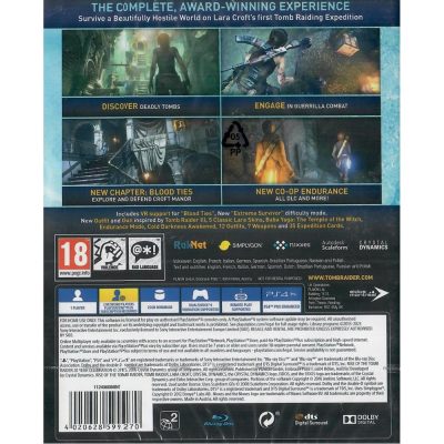 Rise Of The Tomb Raider 20 Year Celebration Ps4