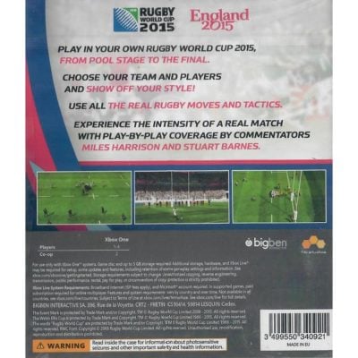 Rugby World Cup 15 Xbox One