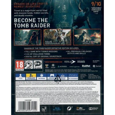 Shadow Of The Tomb Raider Definitive Edition Ps4