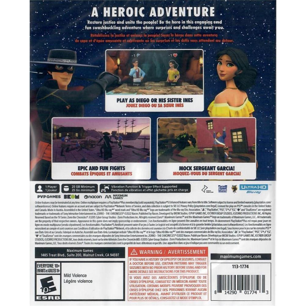 Zorro: The Chronicles - Ps5