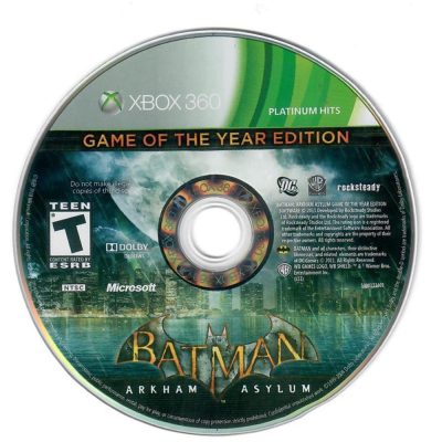 Batman Arkham Asylum Goty Edition - Xbox 360 (Riscos) (Somente Disco)