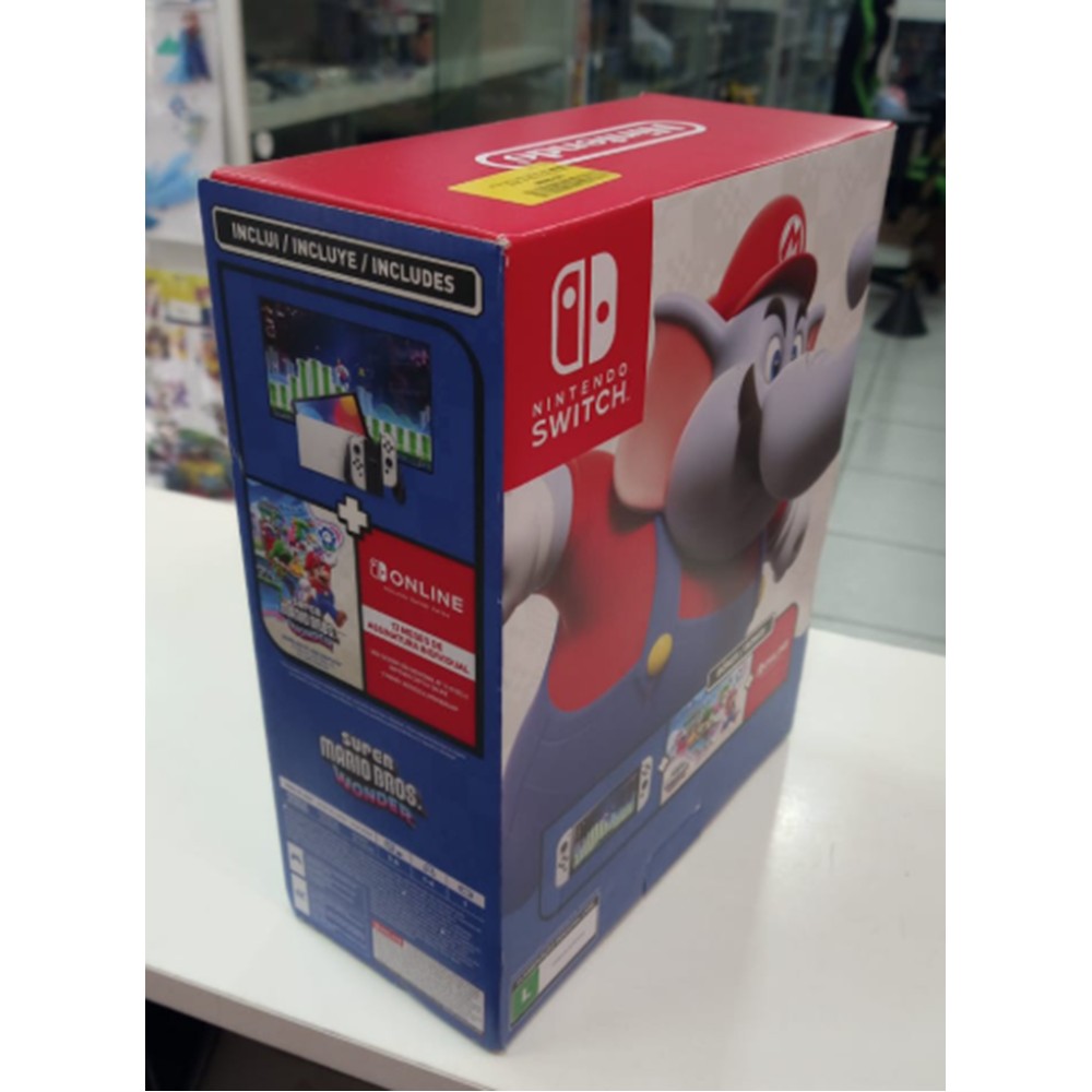 Console Nintendo Switch (Oled) Branco (Código Resgatados) (Com Caixa)