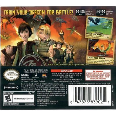 Dreamworks How To Train Your Dragon - Nintendo Ds (Usado)