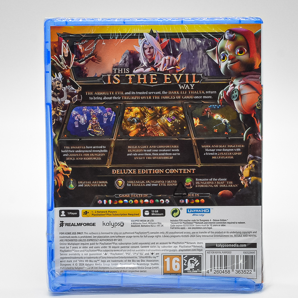 Dungeons 4 Deluxe Edition - Ps5 (Caixinha Quebrada) (Com Detalhe) (Com Detalhe)
